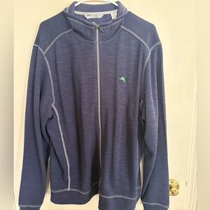 Tommy Bahama Blue Full-Zip Sweater